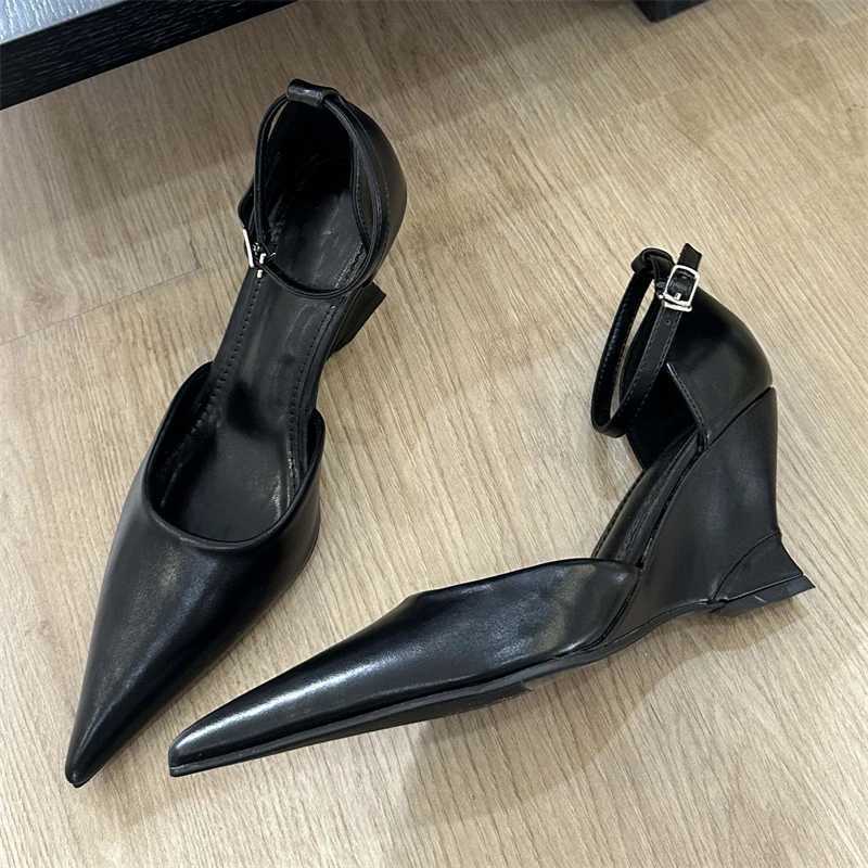 Eilyken Spring Candy Fi Pointed Toe Wen Pumps Slingback Wedges High H Party Pr Mes Shoes Zapatos De Mujer Y250317