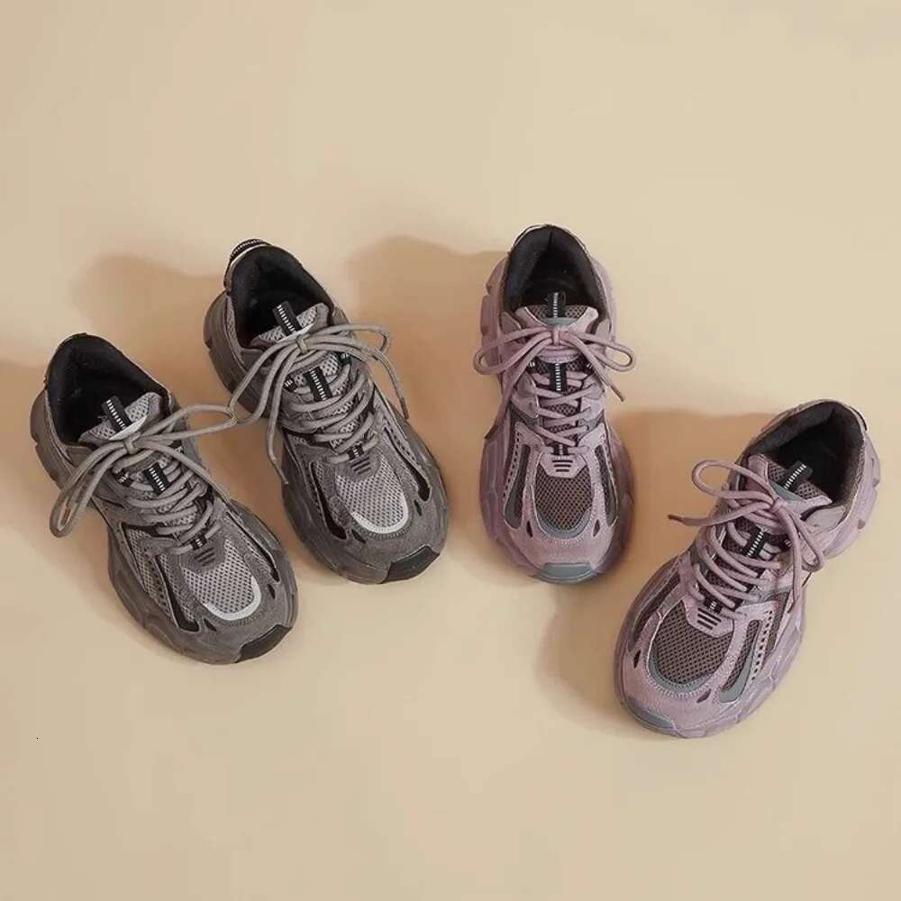 Sports Dad Shoes Women's Spring Summer New Versatile Student Version of The Thick Sole To Increase Height and Light Running