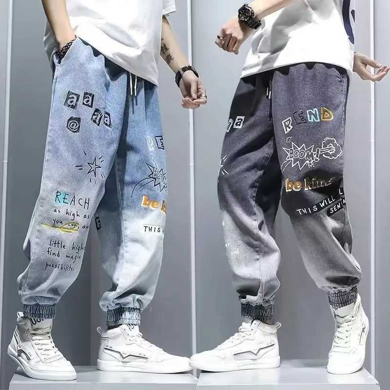 Mens and Womens Harem Jogging Pants with Ribbons Casual Classic Street Clothing Multi-fit Cargo Pants W250318