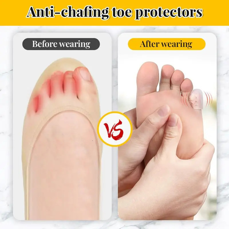 Silicone Toe Protector Soft Breathable Tube Corns Blisters Gel Little Separators Foot Care Tool 250318
