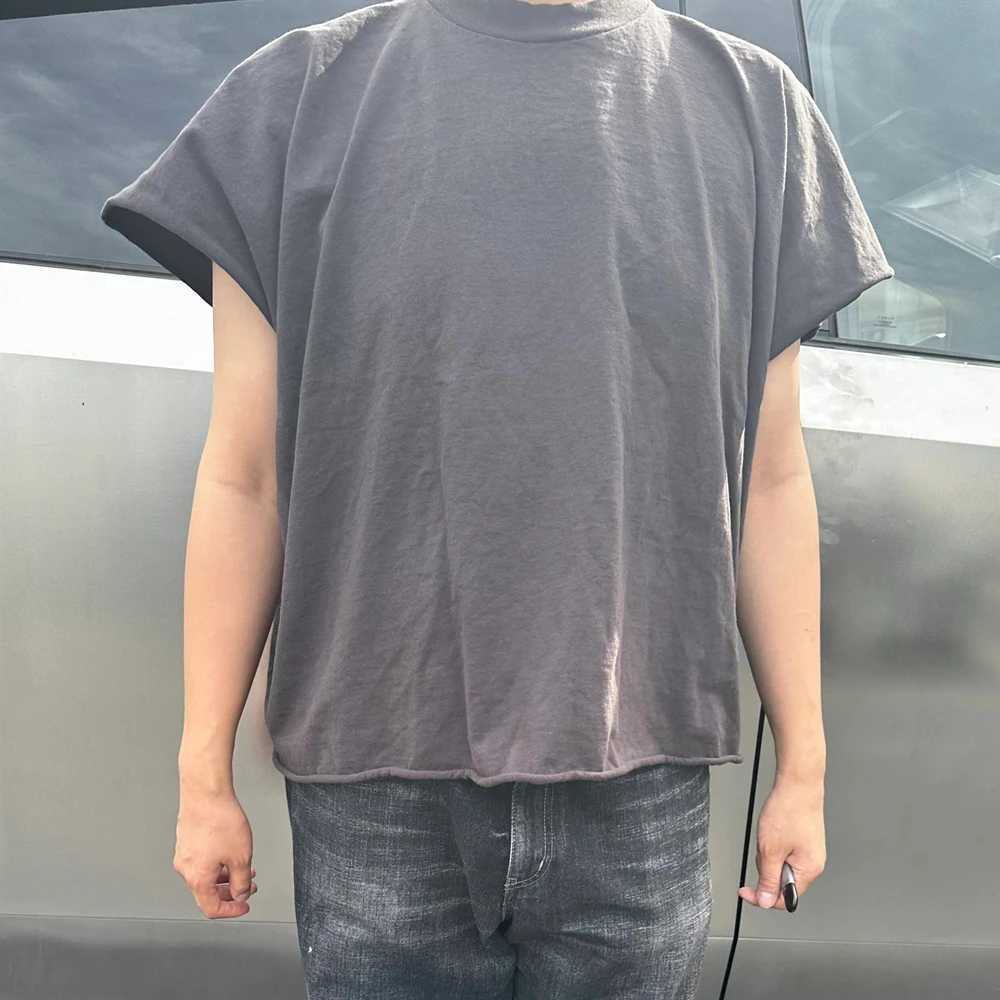 Frog Drift Y2K Donda Ye Street Clothing Printed T-shirt Casual Retro Loose 100% Cotton Top Mens unisexXJ250318
