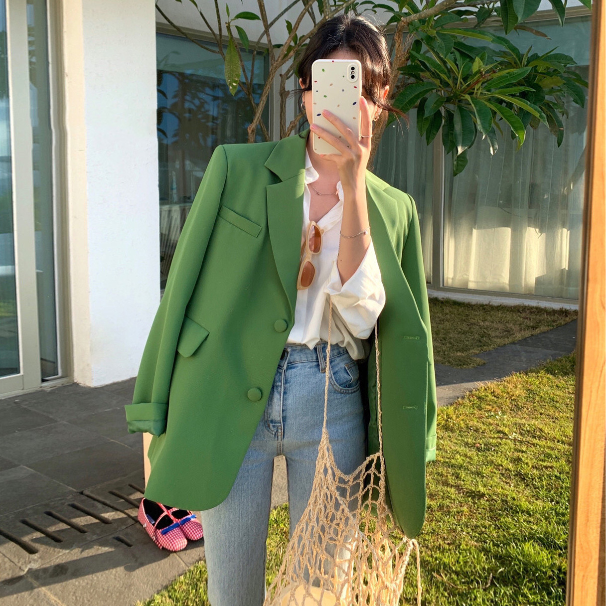 L316Trendy Ins Korean Inspired Men's Outfit - Relaxed Fit, 2025 Seasonal Streetwear