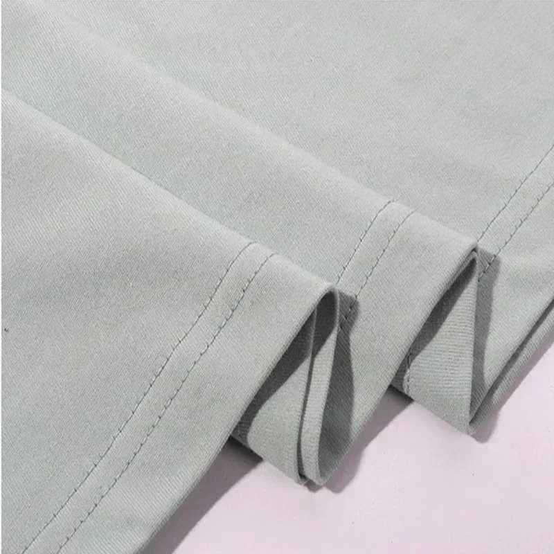 100% pure cotton mens T-shirt fashion letter printing high-quality T-shirt fitness streetwear summer casual O-neck oversized sports topXJ250318