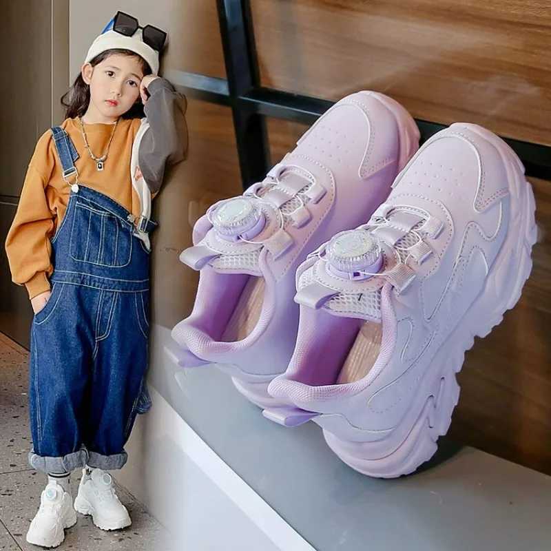 2024 new anti slip leather childrens sports shoes suitable for girls casual walking shoes anti slip childrens sports shoes W250318