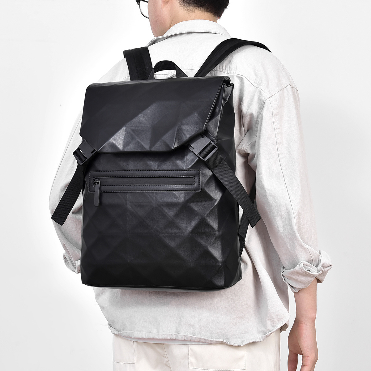 2025 Modern Trend Designer Fashion Backpack Diamond Grid Men And Women s Leisure Large Capacity Travel Storage Bag High Quality Computer Bag Outdoor S