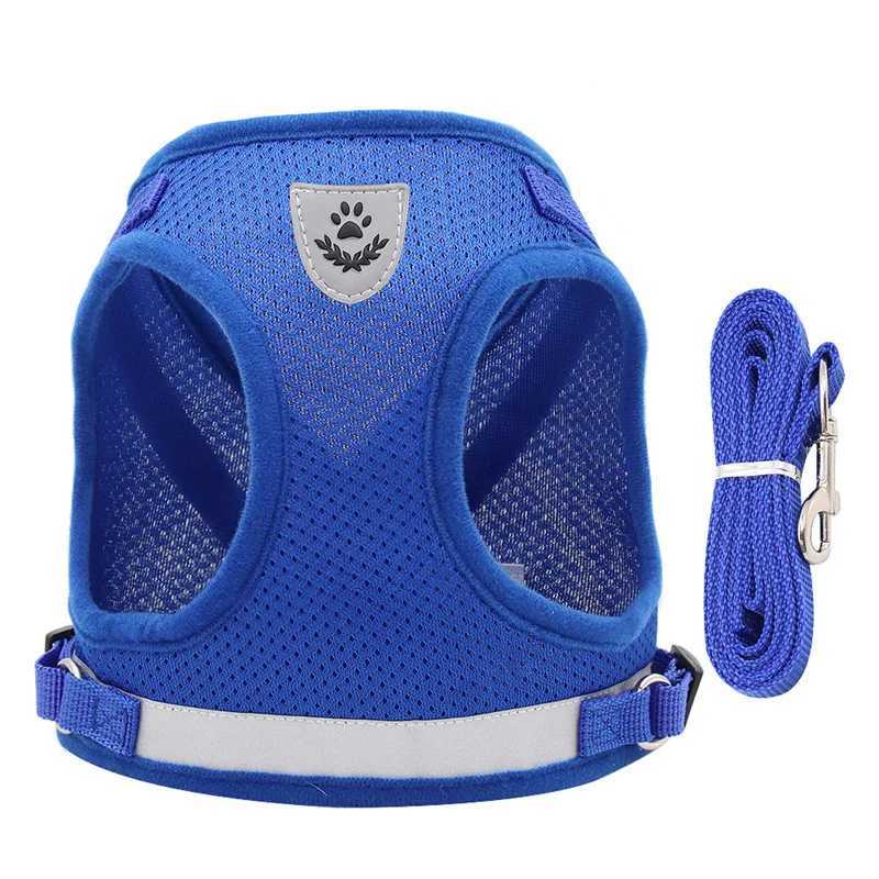 Breathable cat harness escape pet harness and belt set for cats dogs puppies bras non pull reflective ChihuahuaT250318