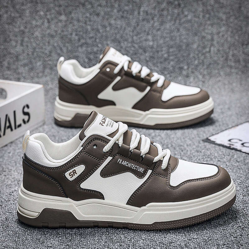 2025 Spring New Lightweight Anti slip Versatile Trendy Student Casual Thick Sole Board Breathable Men's Shoes