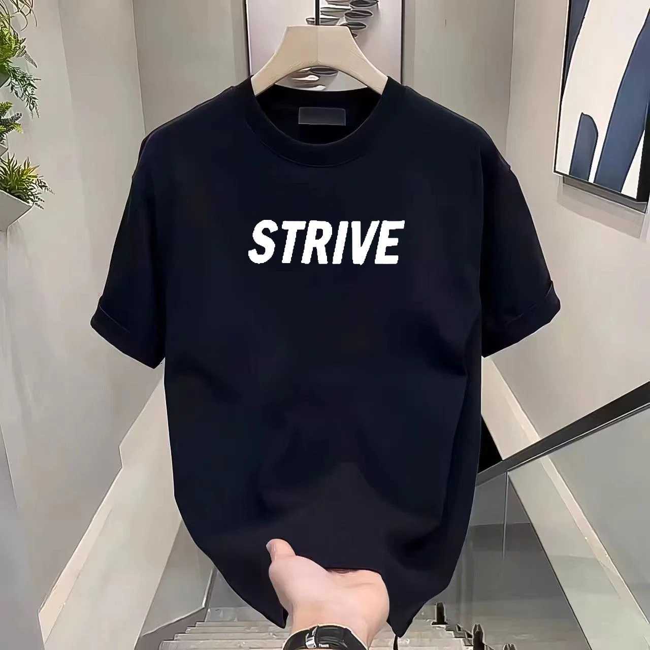 American Ruffian Handsome Heavy Cotton Short sleeved T-shirt Mens Summer New Fashion Street Loose Top Half SleeveT250318