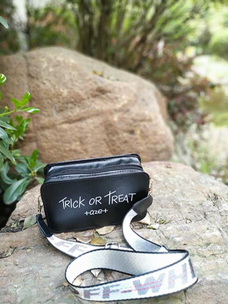 Wide Letter Strap Black Messenger Bags Lady Bag Coin Small Crossbody Bags for Wen Mini Square Letters Bag Z250318