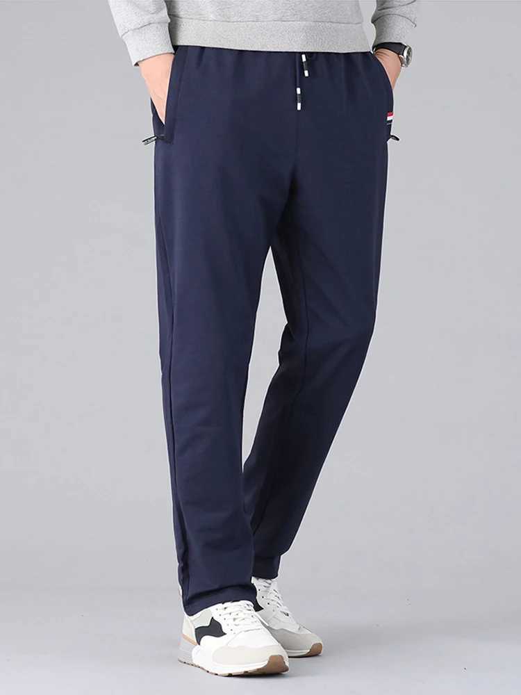Spring and summer straight cotton sports pants mens sports shirt casual long track pants mens loose runner Trouser Plus size 8XL W250318