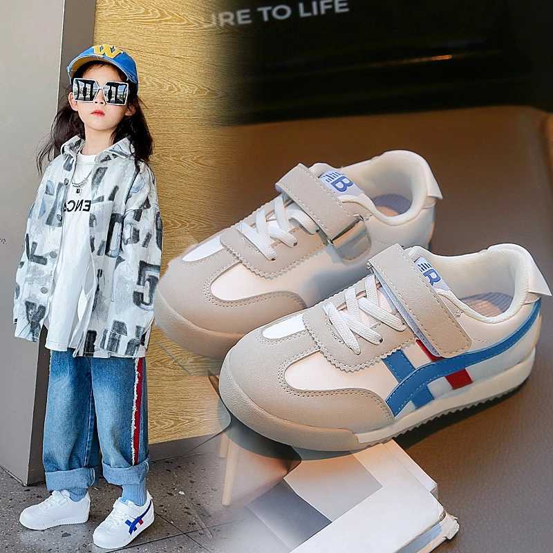 Four Seasons Childrens Sneakers Light Blue Soft Non-slip Boys and Girls Gump Shoes 3-16 Years Old Pink Casual Kids Board ShoesXJ250318