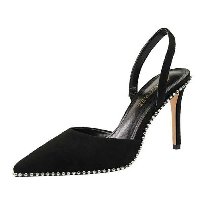 Wen 9m high H sandals womens suede camisole Mes sandals summer striped Niglub dress hollow party shoes Y250317
