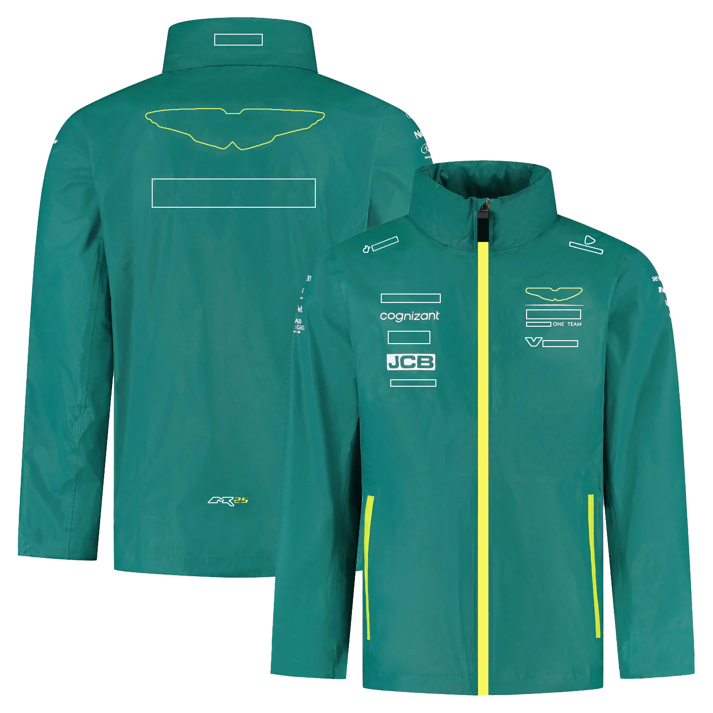 2025 F1 Driver Racing Formula 1 Team Hoodie Sweatshirt Men Women Full Zip Softshell Jacket Teamwear Green Uniform Sweat Custom free shippin