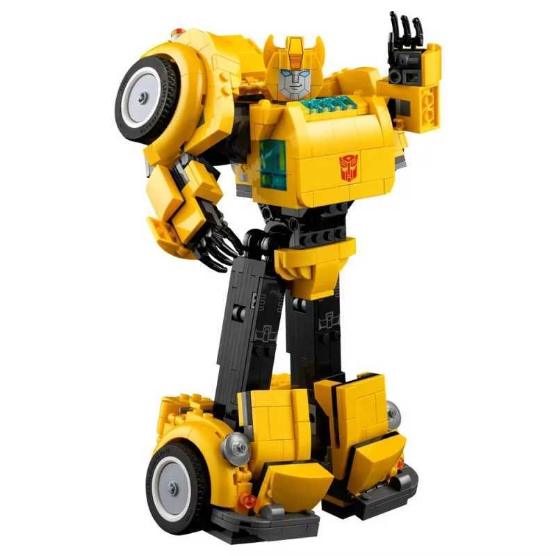 New yellow robot trucks cars toys building blocks DIY trucks modified cars childrens modified gifts W250318