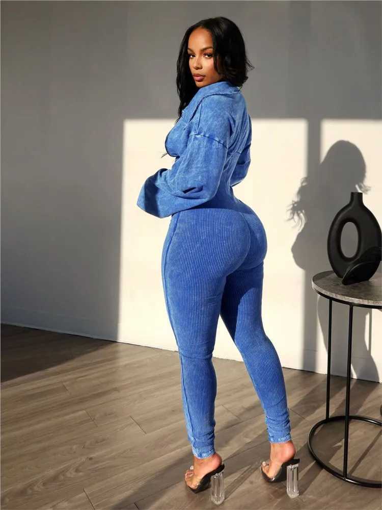 Womens Clothing 2025 Spring Summer New Fashion Bubble Slves Sexy Dp V Tight Waist Casual Long Slved Jumpsuit Pants X2503181