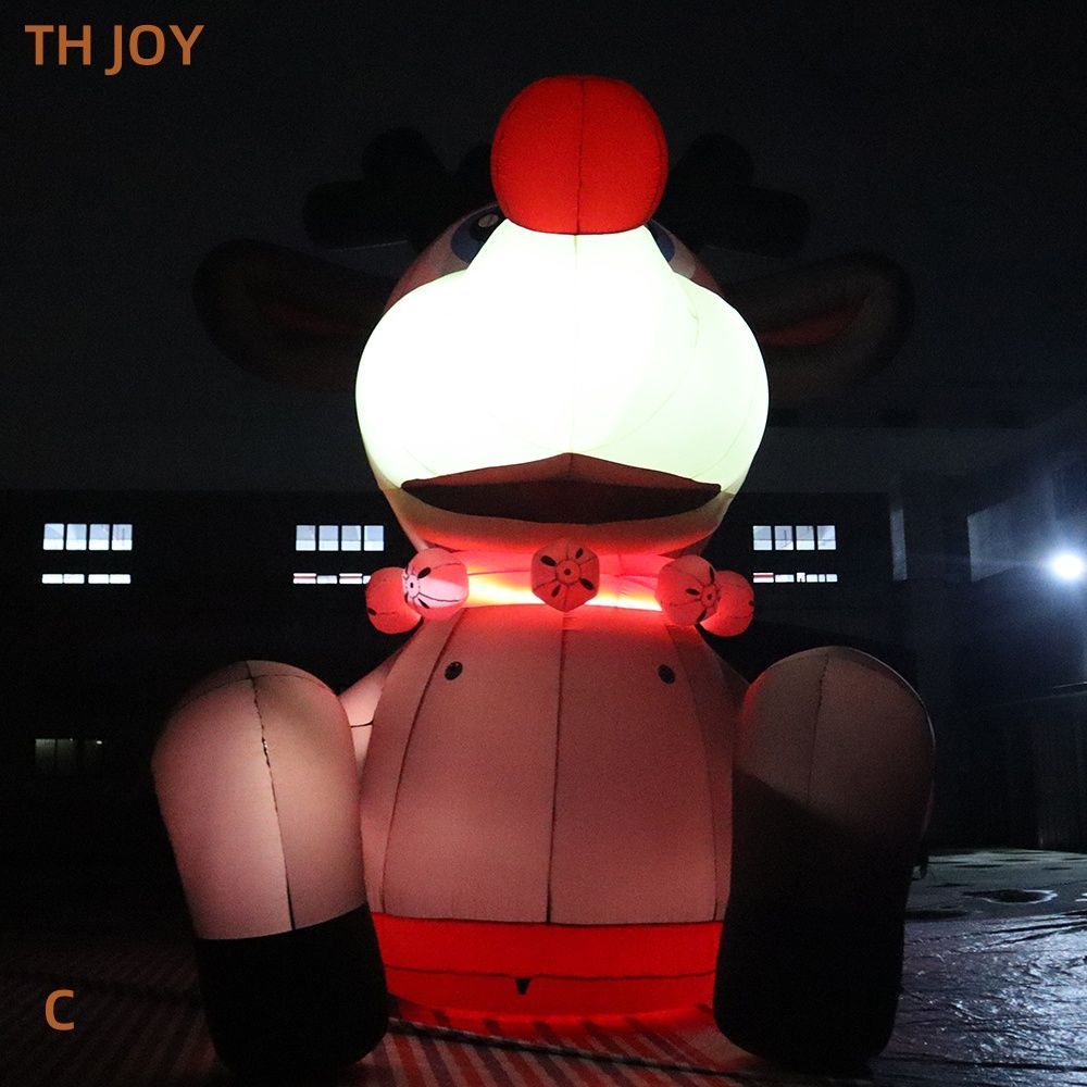 Free shipment outdoor activities 40ft 12m tall Giant Christmas Inflatable Santa Reindeer Cartoon For Decoration, custom made blow up reindeer model wi