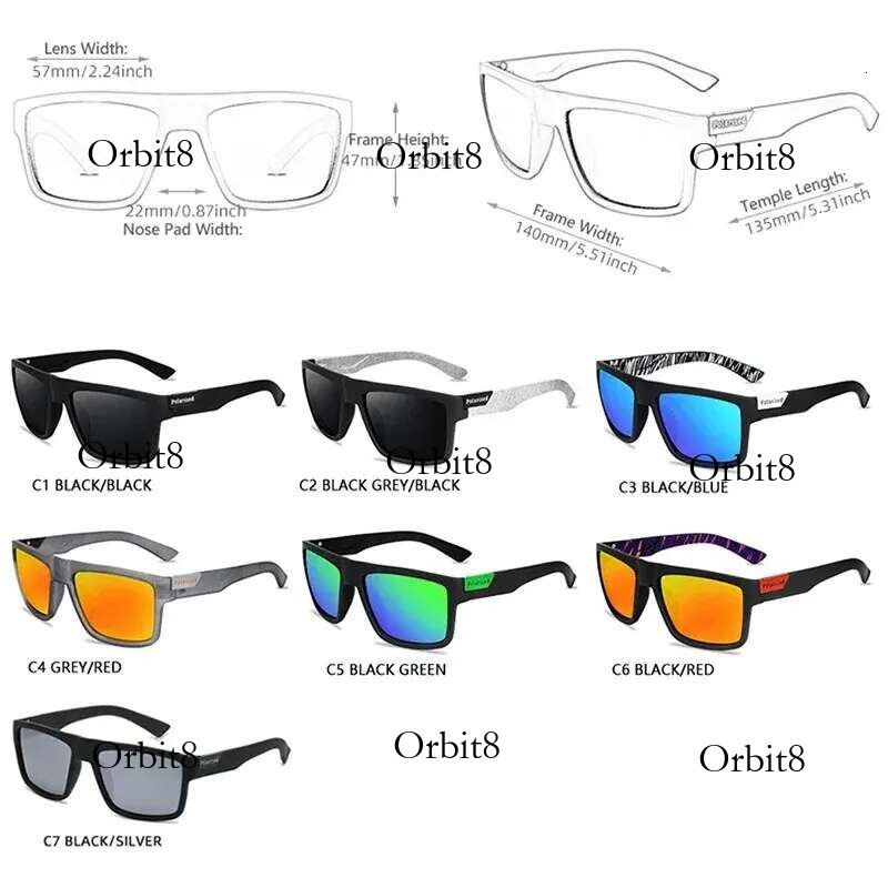 Polarized Sunglasses Fashion Square Male Sun Glasses Vintage Driving Fishing Eyeglasses Sport Shades UV