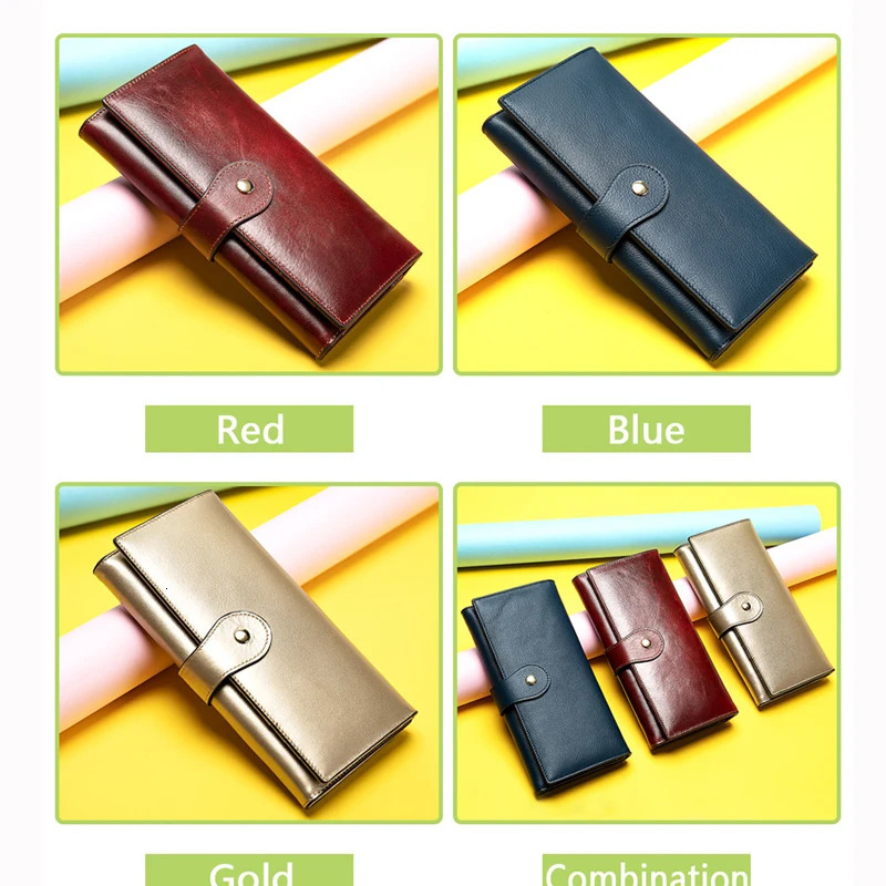 WESTAL Genuine Leather Womens Wallets for Cards Coin Purse 250317