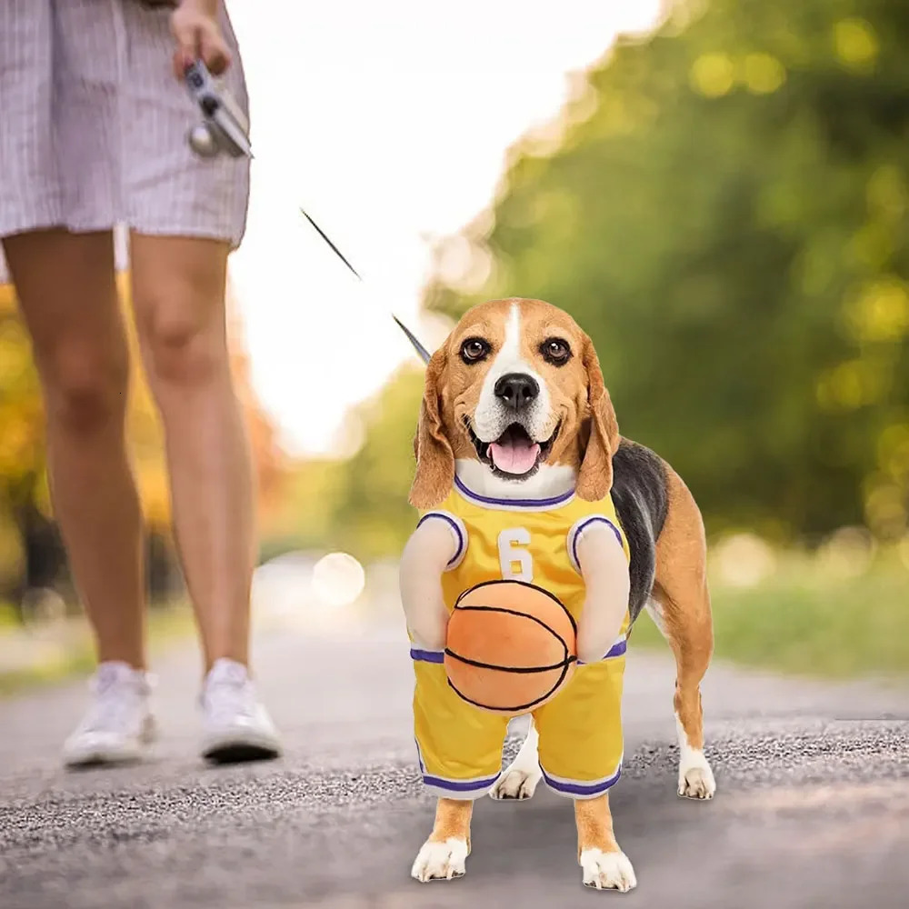 High quality pet decoration clothing handball dog basketball sports shirt creative pure cotton ball 250318