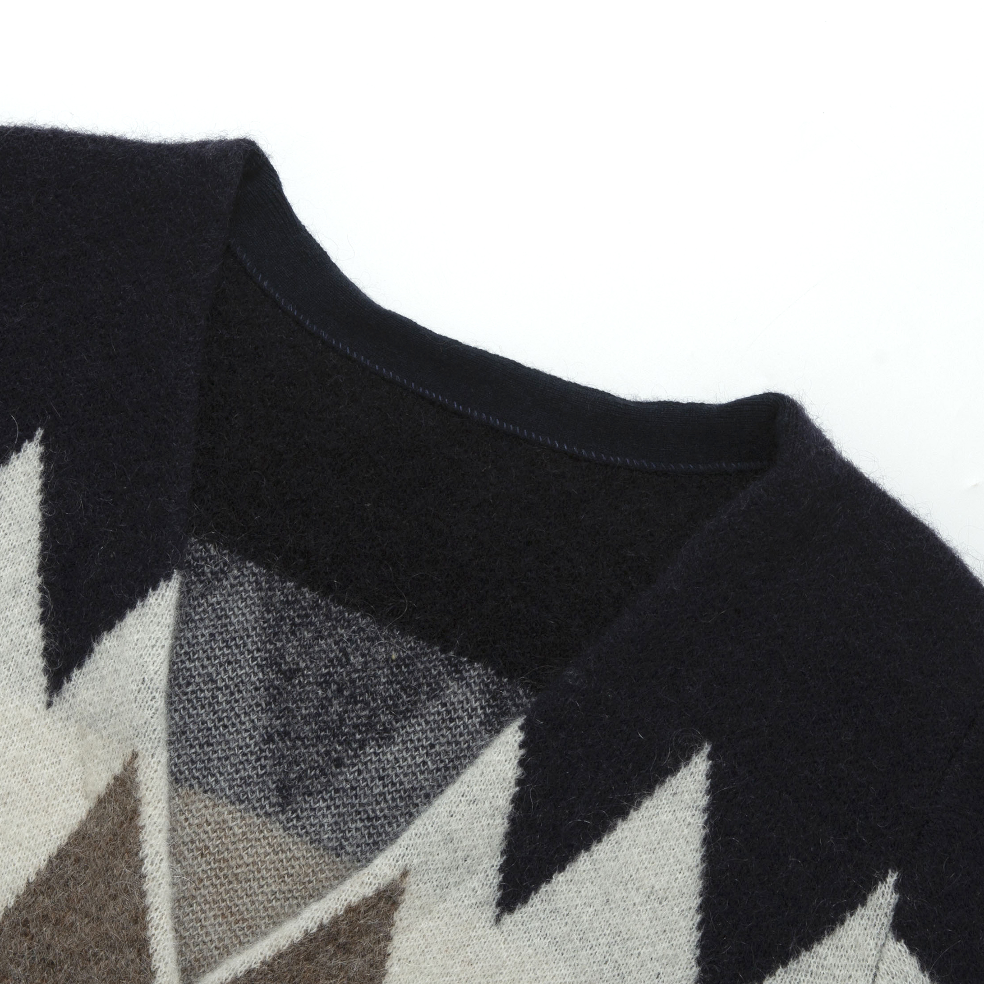 Chic Multi-Color Blend Vintage Knitted Cardigan - Casual Comfortable Wear