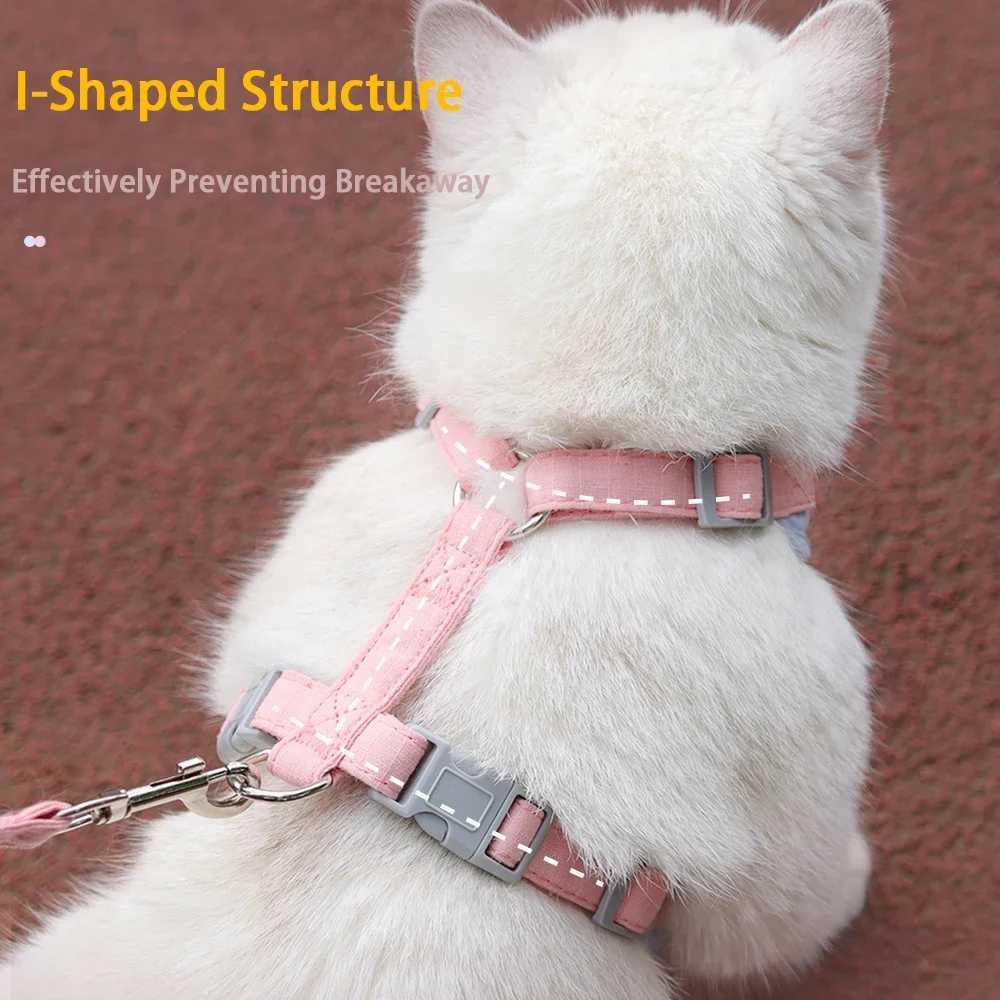 Cat Strap Set Adjustable Dog Strap Vest Escape Prevention Cat Chest Strap Chihuahua Dog Outdoor Walking Lead StrapT250319
