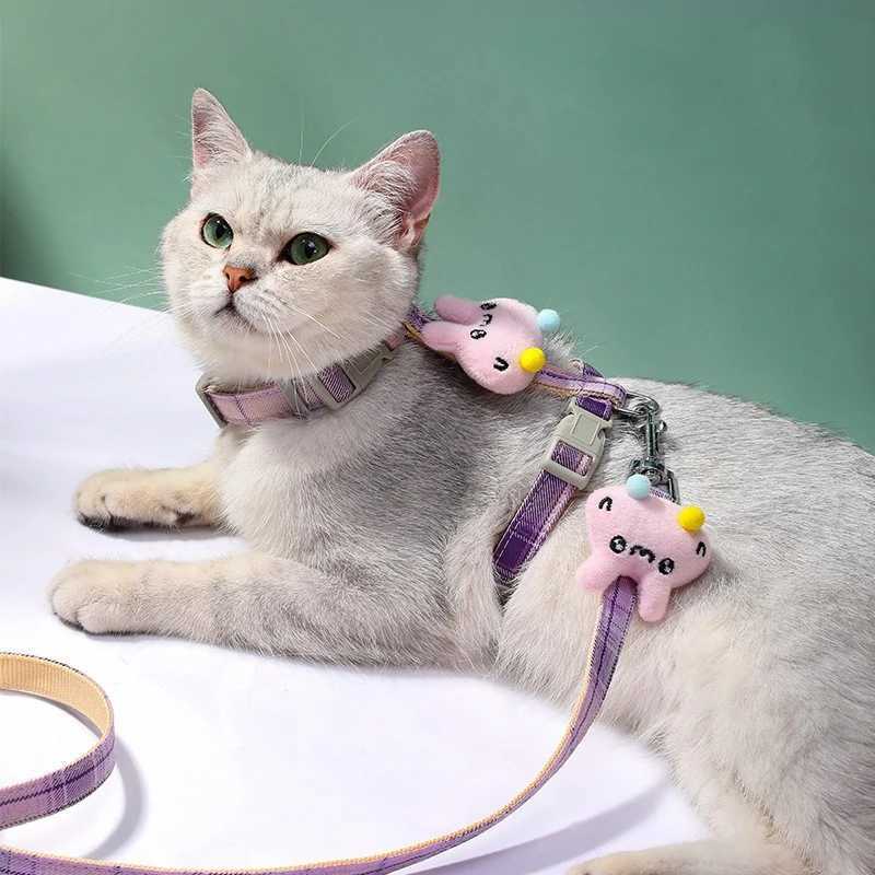 Adjustable Cat Strap Set Breathable Tank Top Escape Kitten Chest Strap Easy Control Pet Adjustable Collar SuppliesT250318