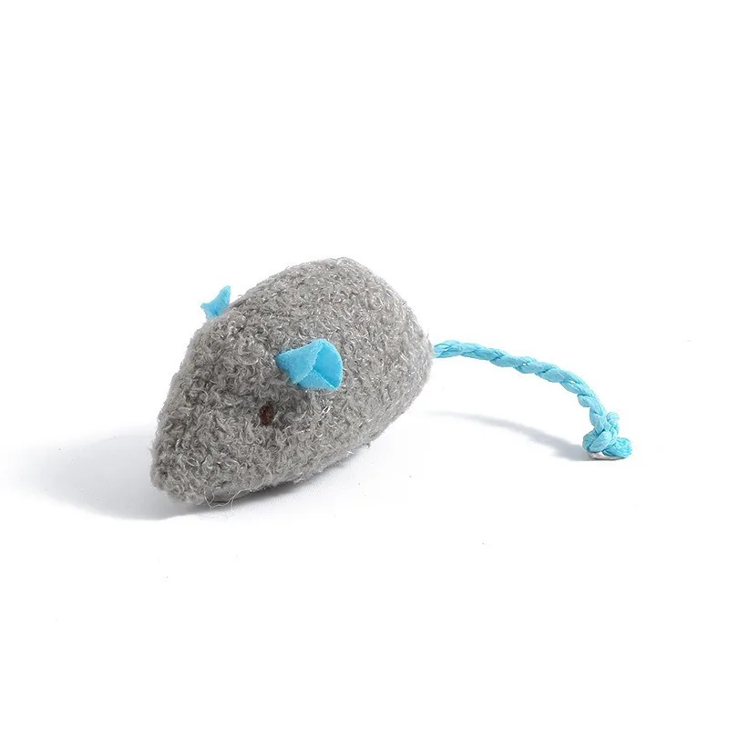 10Pack/Lot Rattle Cat Mouse Toys Also Prefilled Catnip Faux Fur Cat Toys Interactive Cat Game Catnip Toys for Cats Pet Products