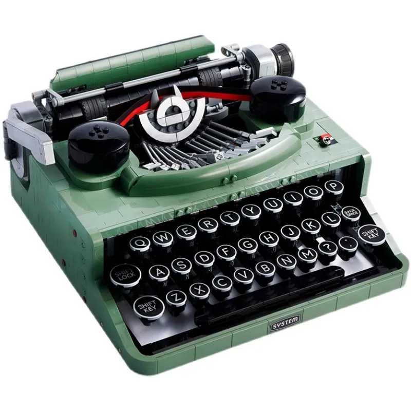 2079PCS Ideas Retro pewriter 21327 Building Blocks MOC Building Bricks Toys Home Decor Best Gift for ChildrenXJ250318