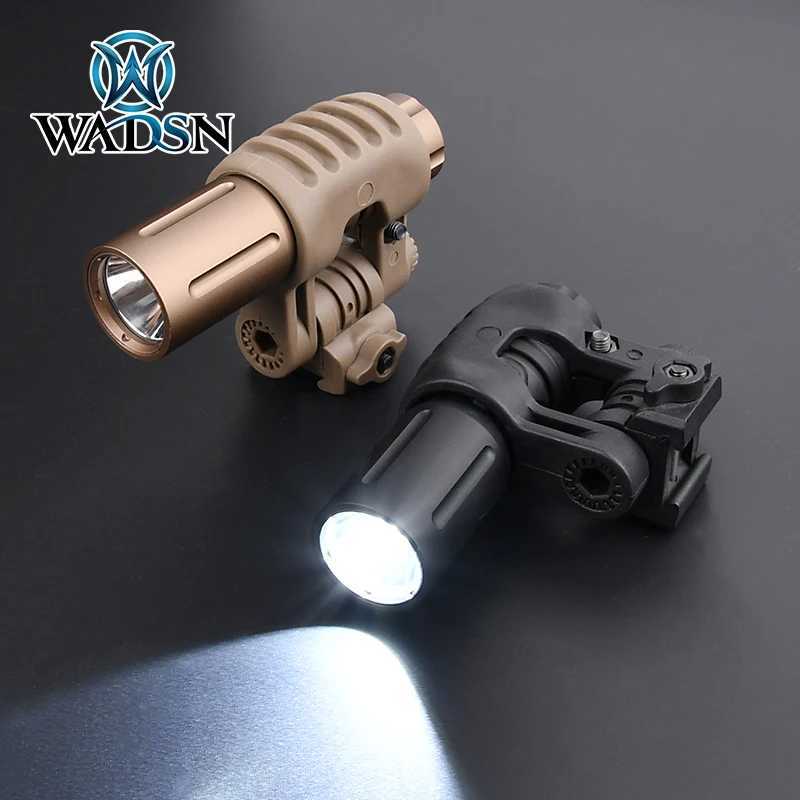 WADSN Metal Tactical PLHv2 Handheld Weapon Light 1000lm Outdoor Hunting Battle Flashlight Pistol Portable Torch Helmet Accessories X250318