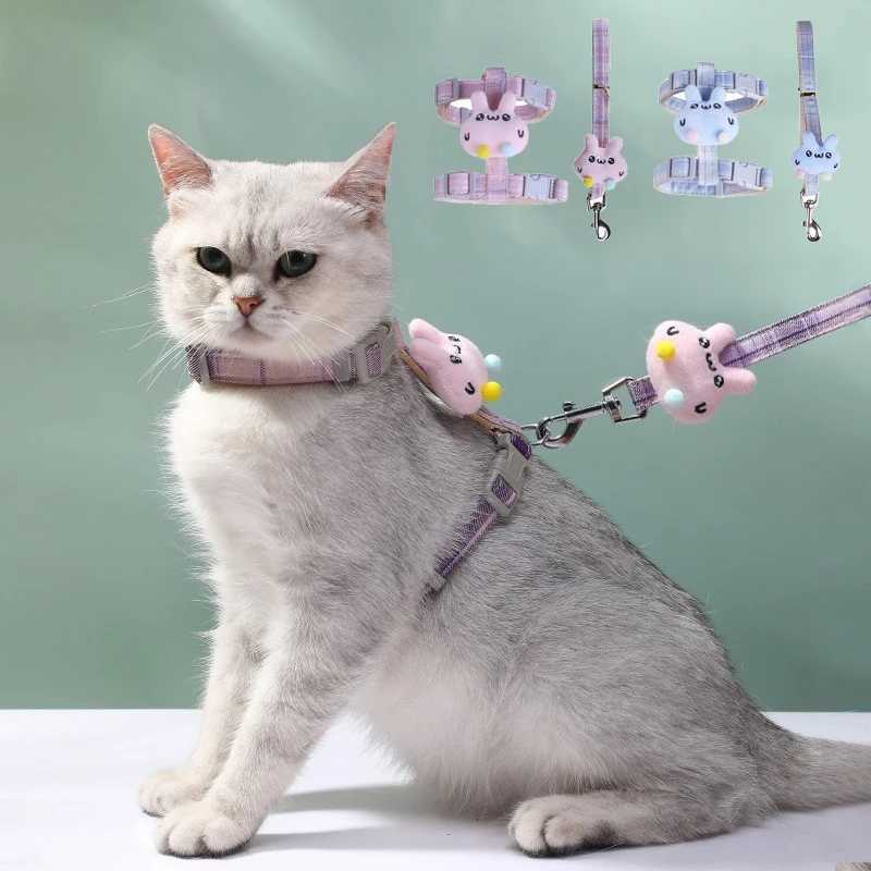 Adjustable Cat Strap Set Breathable Tank Top Escape Kitten Chest Strap Easy Control Pet Adjustable Collar SuppliesT250318