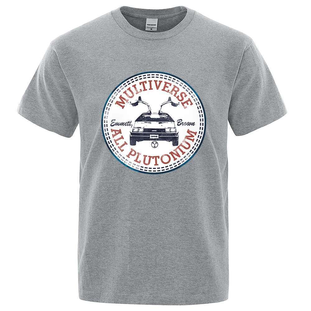 Back to the Future Multivers Full Plutonium T-shirt Men's Retro Movie T-shirt Fashion Cotton Short Sleeve Summer Breathable T-shirt