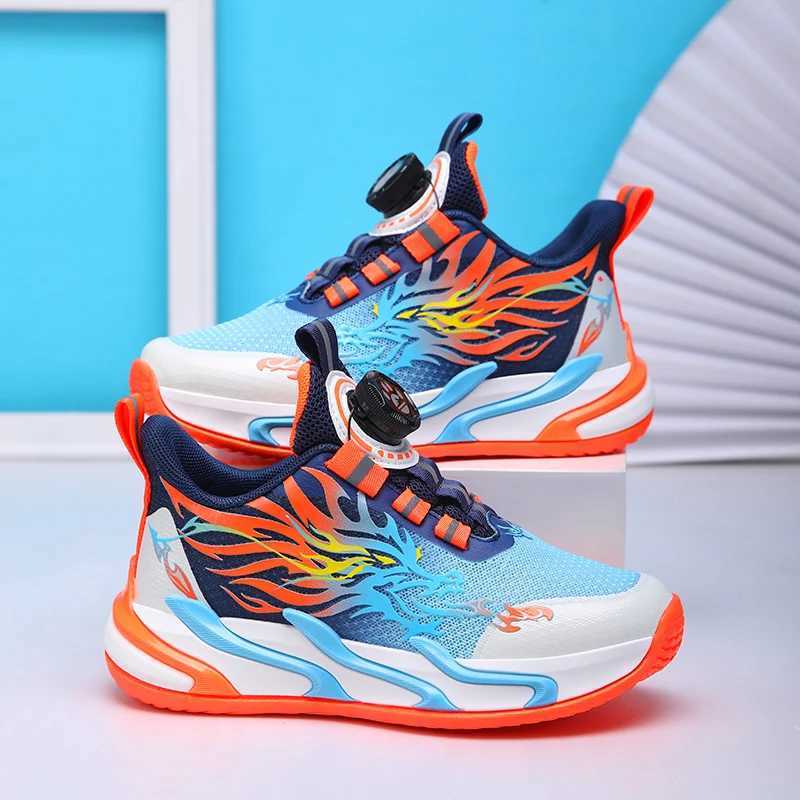 Childrens sports shoes outdoor sports flat comfortable mesh breathable trendy basketball 2025 childrens running shoesXJ250318