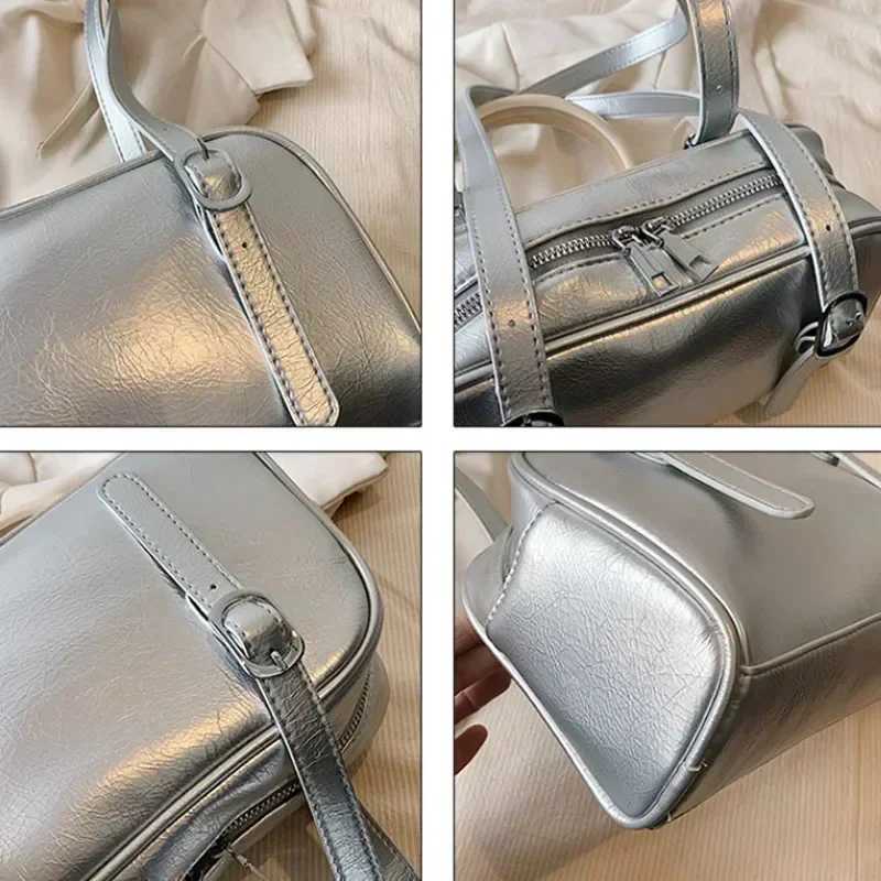 Green Commuter Womens Shoulder Bag 2024 Luxury Designer Handbag Solid Color Shoulder Bag Large Capacity Pillow Lower Arm Bag Y250320