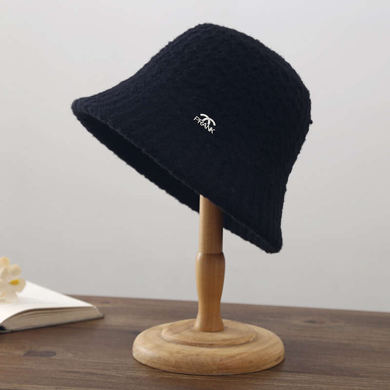 Bucket children's autumn and winter new thick warm fisherman Korean version trendy round show face small basin hat