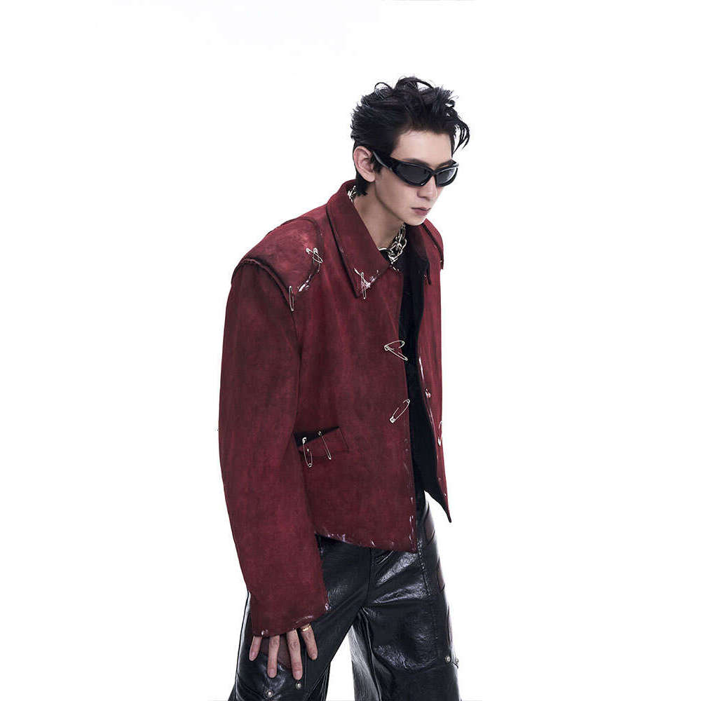 Men's coat STAR plush dirty knit men's thick cotton jacket