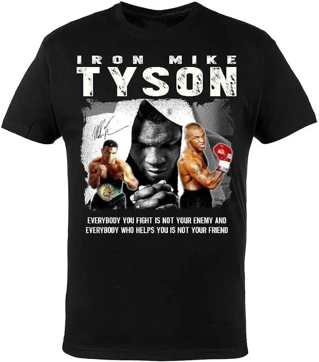 Mma Mike Tyson Boxing Gym Leading the Fashion Trend Harajuku Black T-shirt Summer Cotton Short Sleeve Mens New Oversized T-shirtXJ250318