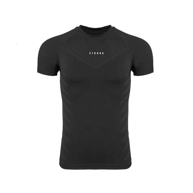 Men's Summer Casual Gym Fiess Sports Skinny Compression T-Shirt Quick Dry Short Sleeve Tee Running Workout Sweatshirt Clothing