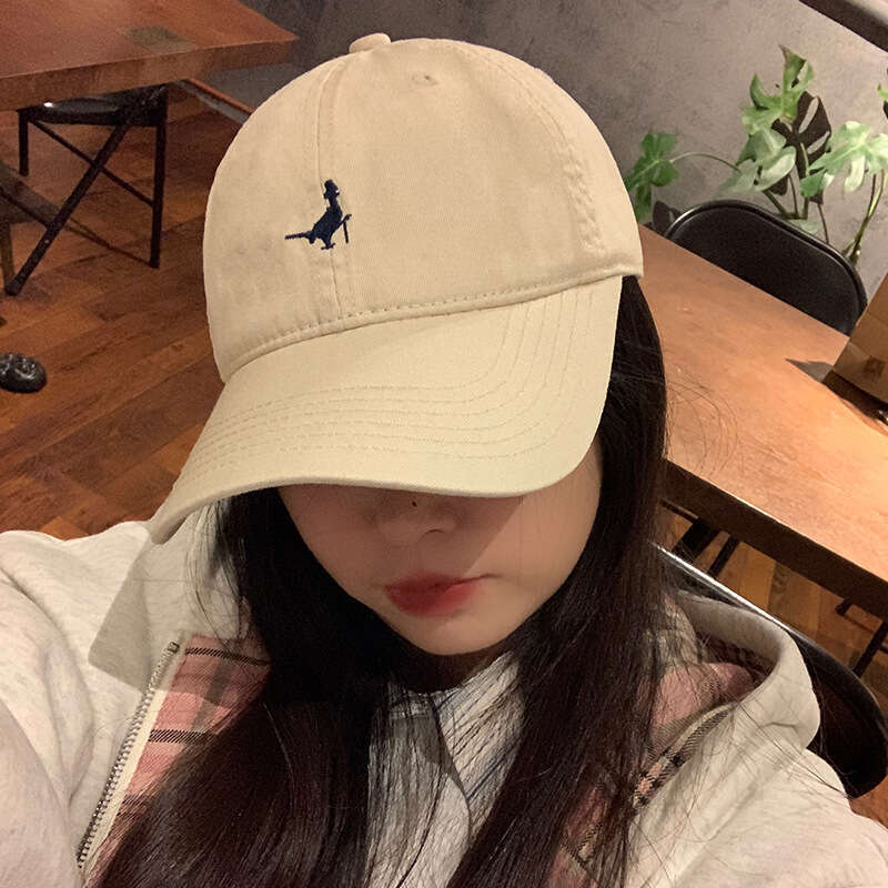 American Street Baseball for Women 2024 Summer New Style Soft Top Embroidered Letter Sunscreen and Sunshade Duck Tongue Hat