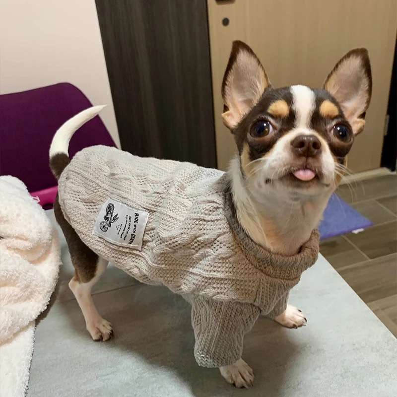 Mini Dog Winter Clothing ner y Jersey Wool Sweater Chihuahua York Bulldog Sphinx Cat Knitted 250318