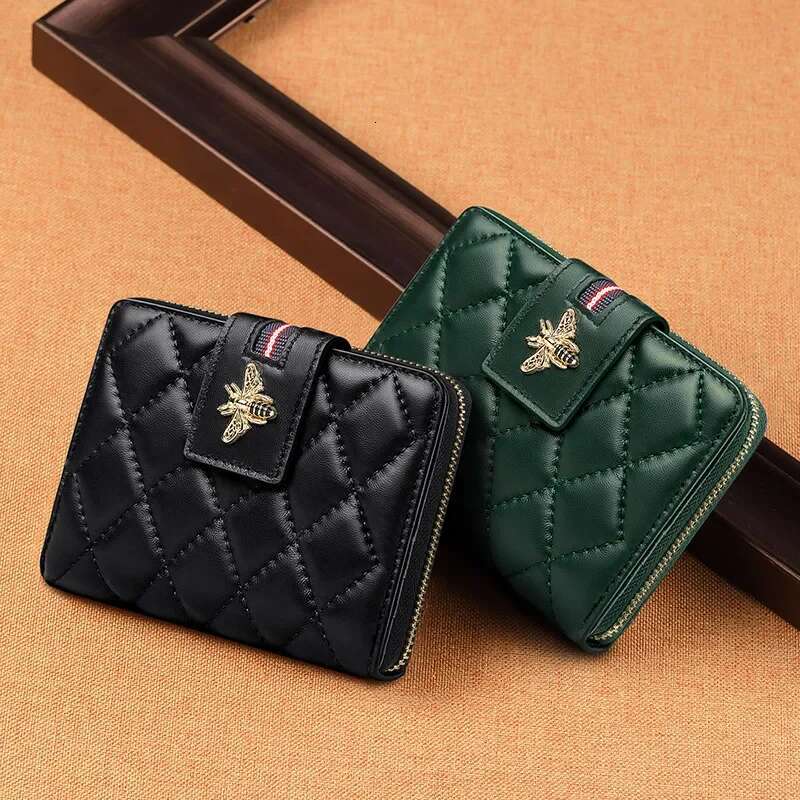 2025 New Designer High Quality Small Women's Short Leather Coin Wallet Women's Handbag Mini Wallet