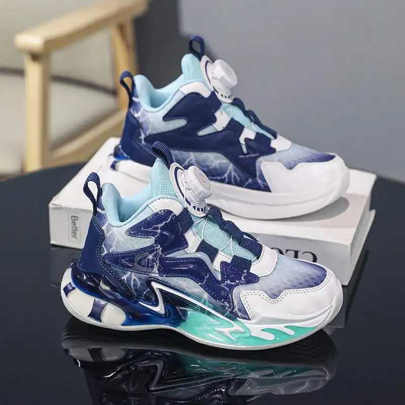2025 New Boys Summer Basketball Shoes - Breathable Mesh Childrens Sports Shoes - Non slip Soft Bottom for Teenagers - Double Mesh Design W250318