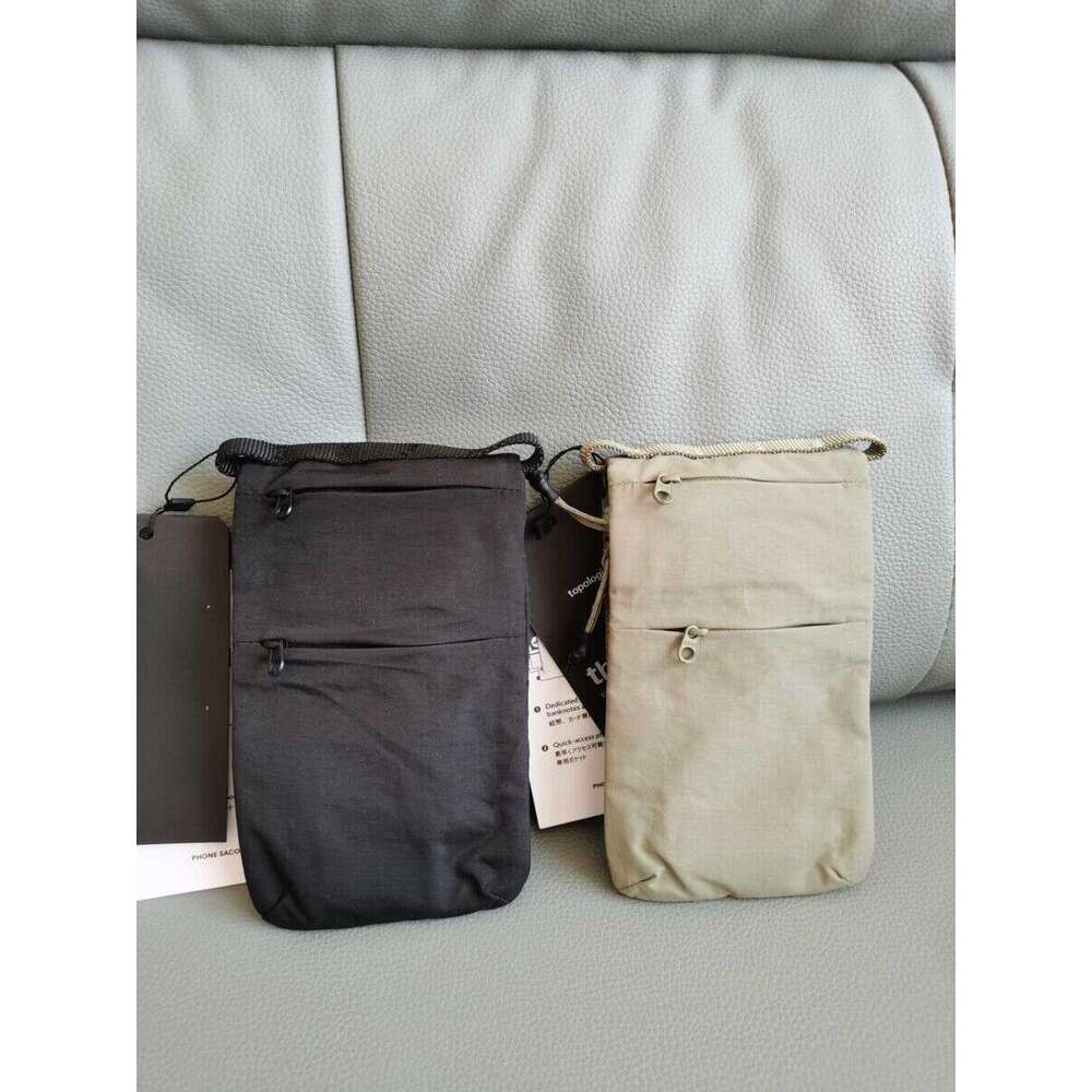 Folding close fitting mobile phone men's crossbody bag trendy brand Instagram workwear Japanese style small bag casual shoulder