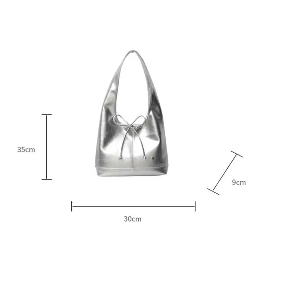 Retro PU Leather Shoe Bag for Wen Soft Handbag Shopping Bag Underarm Bag Fi Large Capacity Handbag Y250318