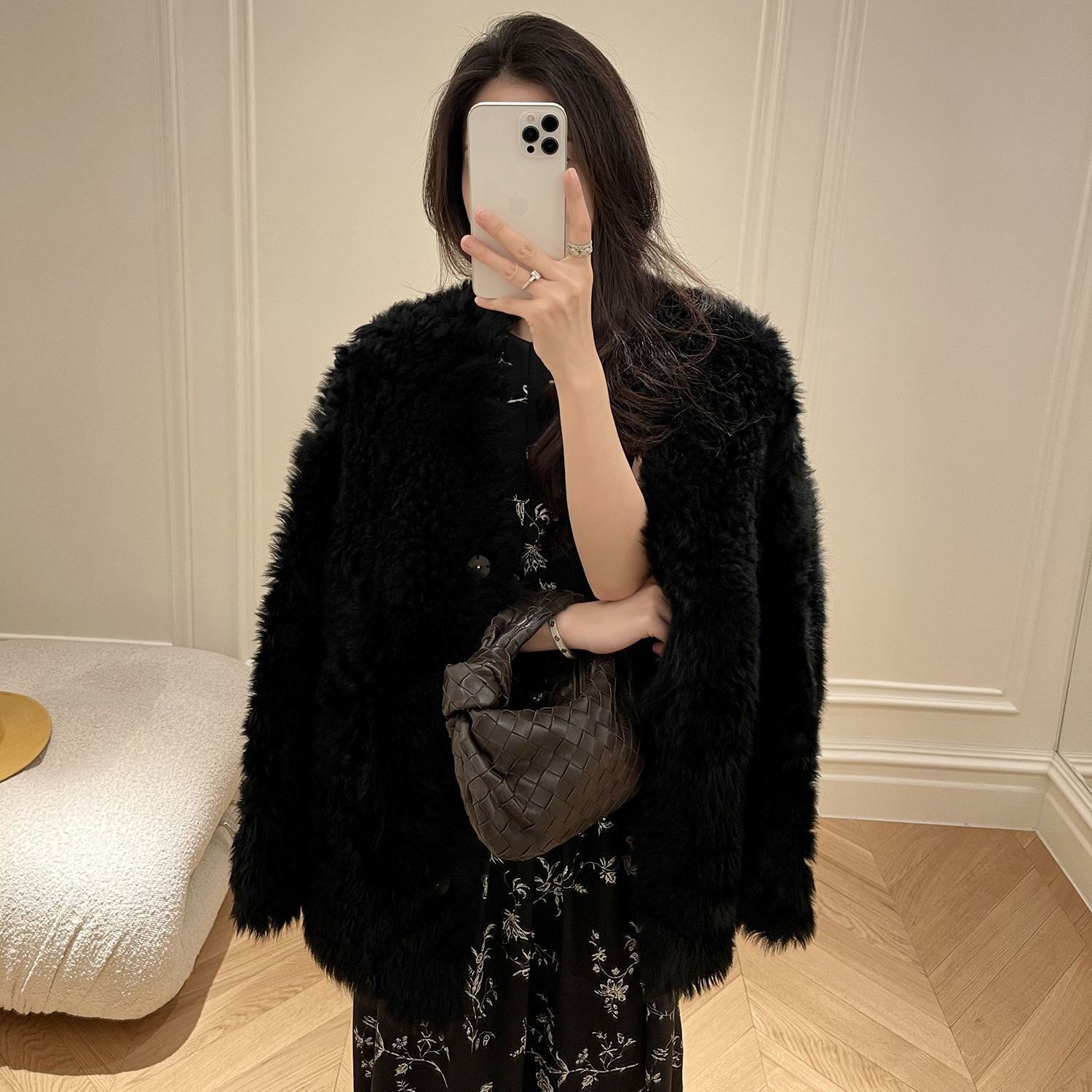 Winter new lamb integrated Toka fur coat for women, Korean lazy style, high texture 2024