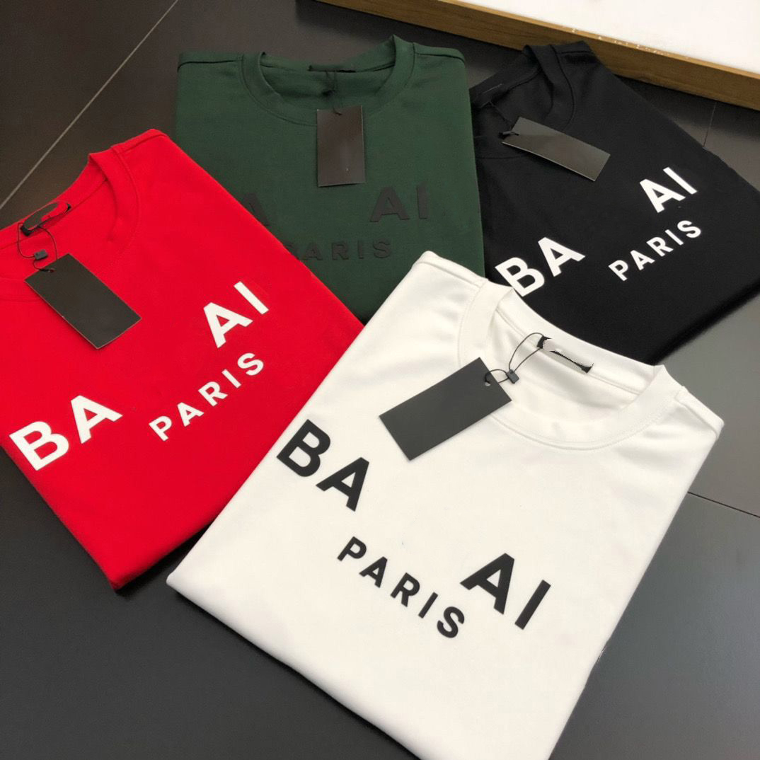 5A T-shirts Homme Designer Band 2025 Été Mode Noir Blanc Manches Courtes T-shirts Femme Ample Imprimé Lettres Motif Luxe T-shirt Tailles XS-4XL