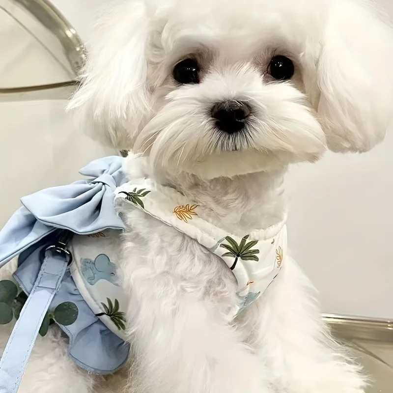 Dog Collar Dog Breast-band Double Strap for Pets Chest Suit Neck Harness Accessories Large Big Tactical Vest Puppy HarnessT250318