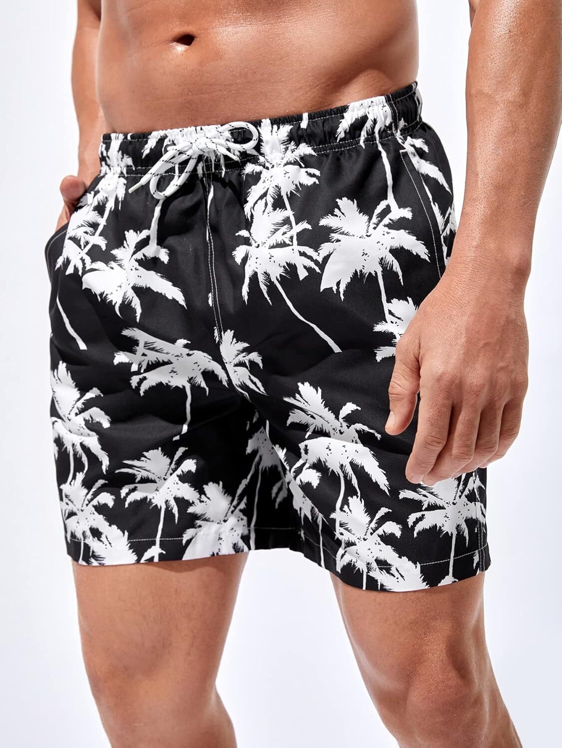 Men's Boho Swim Trunks Graphic Print Drawstring Waist Shorts Bathing Suit Fashion print