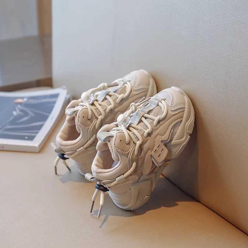 Plush childrens short and chubby sports shoes waterproof boys sports shoes comfortable arch support girls running childrens sports shoes W250318