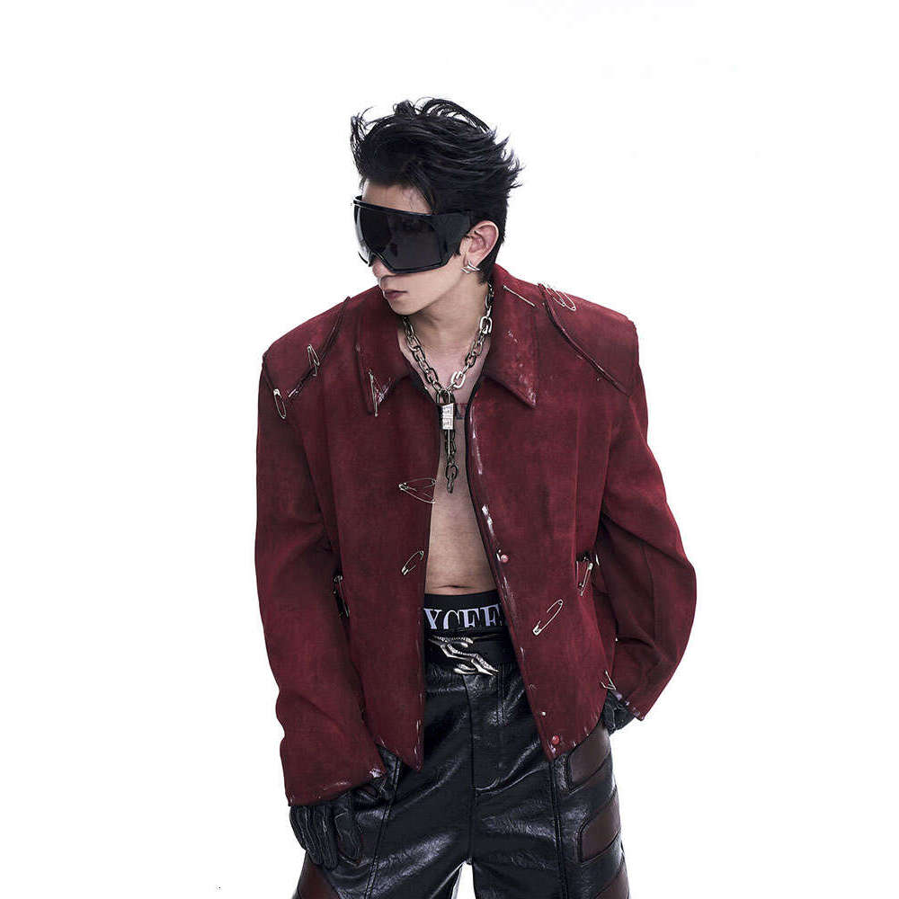 Men's coat STAR plush dirty knit men's thick cotton jacket