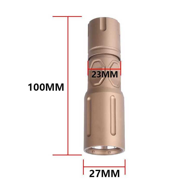 WADSN Metal Tactical PLHv2 Handheld Weapon Light 1000lm Outdoor Hunting Battle Flashlight Pistol Portable Torch Helmet Accessories X250318